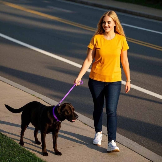 Leash training for sidewalk walks2